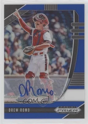 2020 Panini Prizm Draft Picks Blue Prizm Auto /60 Drew Romo #PDP35 Auto - Image 1 of 2