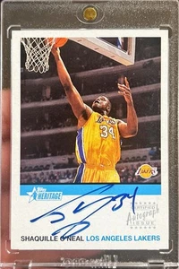 2000-01 Topps Heritage Shaquille O’Neal Certified Autographs On Card Auto Lakers - Picture 1 of 1