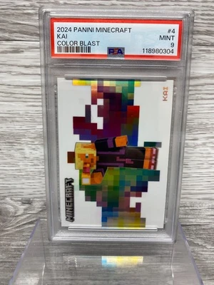 2024 Panini Minecraft Trading Cards KAI Color Blast SSP #4 PSA 9 (B) - Image 1 of 2