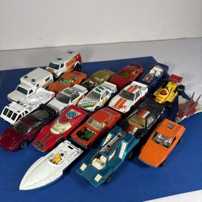Vintage Assorted Matchbox Diecast Toy Car Lot Of 19 - Image 1 of 4