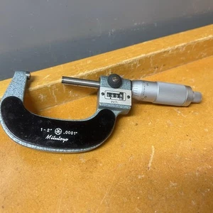 MITUTOYO 193-212  1 - 2" Range, .0001" Graduation, Outside Micrometer ~ - Picture 1 of 7