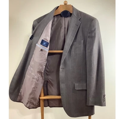 Chaqueta Abrigo Deportivo Joseph Abboud Para Hombres 42R A Rayas Dos Botones Foto 1 de 4
