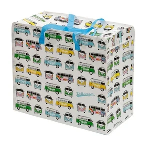 Retro Camper Van Print XL Zip-Up Laundry Bag Reusable Travel Storage Tote - LBA3 - Picture 1 of 5