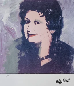 ANDY WARHOL Ilena Sonnabend Typ B SIGNED HAND NUMBERED 2026/2400 LITHOGRAPH - Picture 1 of 6