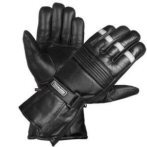 Men's Premium Winter Motorcycle Gloves | Sheep Leather Thinsulate Gauntlet Biker - Picture 1 of 18