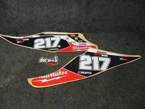 KTM SX/SXF 125-450 2019-2022 Hitachi orange/schwarz #217 Seitenverkleidung Grafik KT7386 - Bild 1 von 5