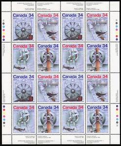 Canada Stamp SHEET#1102a - Canada Day - Science and Technology - 1 (1986) 4 x... - Picture 1 of 1