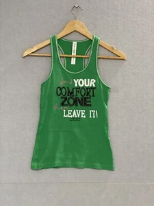 LORNA JANE Singlet Green Fin Your Comfort Zone Size S - Picture 1 of 4