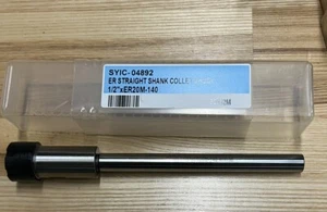 04892 Techniks Spannzangenfutter mit geradem Schaft 1/2" Schaft ER20 mit Mini-Mutter 140 mm lang - Bild 1 von 4