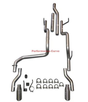 Se adapta a 03-12 Dodge Ram 2500 3500 5.7 Hemi Performance Kit de tubo de escape doble Foto 1 de 2