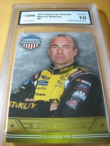 MARCOS AMBROSE 2014 AMERICAN THUNDER  # 5 GRADED 10 L@@@K - Picture 1 of 1