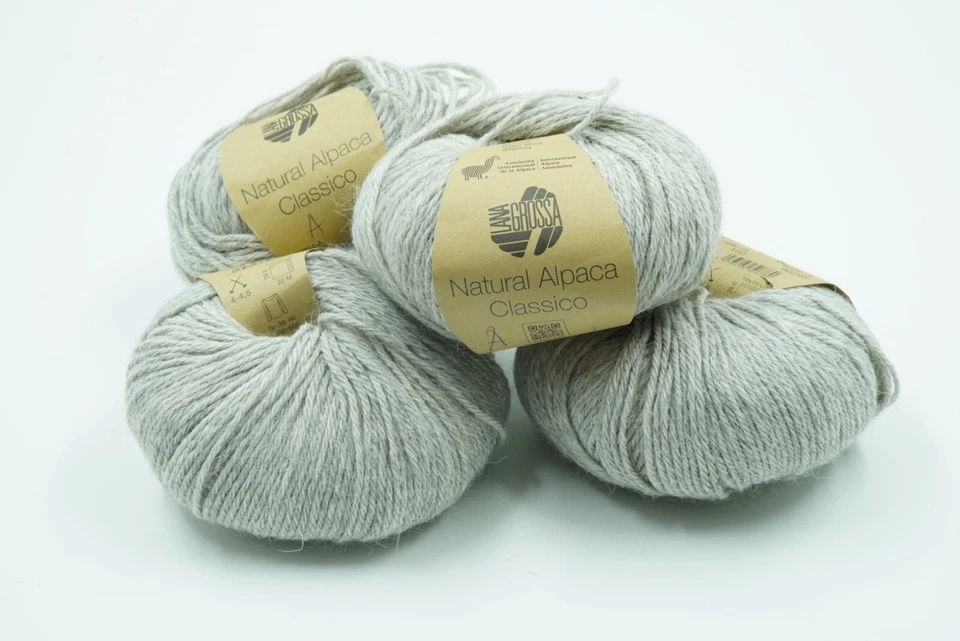 4 x Natural Alpaka Classico LANA GROSSA (200g) 85% Babyalpaka / 15% Merino (11) - Bild 1 von 1