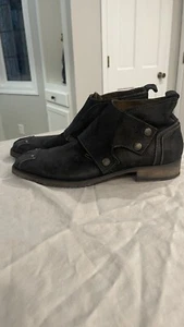 Gordon Rush Collection Men's Size 12 Black Leather Dress Shoes - Picture 1 of 11