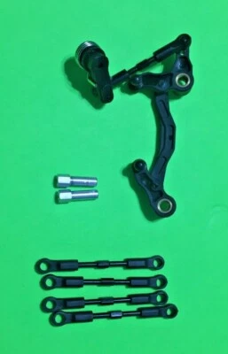 REDCAT RACING BLACKOUT SC STOCK BELL CRANK AND TURNBUCKLES  WITH HINGE PINS - Image 1 of 4
