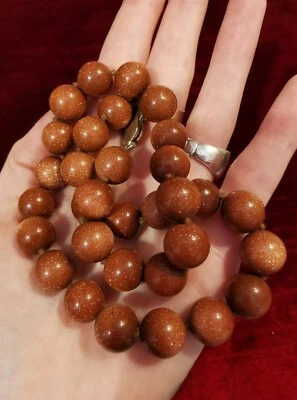 Collana Eliolite / pietra del sole - chiusura con gancio Argento 925 - Immagine 1 di 4