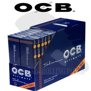 OCB Ultimate Cartine King Size Slim Rolling Pape Filtri w karcie – 32 libretti - Zdjęcie 1 z 2