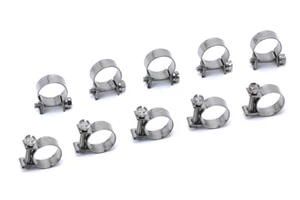 Abrazaderas de manguera de inyección de combustible de acero inoxidable HPS #12 25/64"-15/32" 10 mm-12 mm 10 un. - Imagen 1 de 2