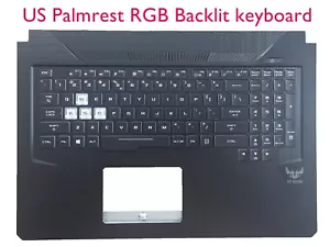 US Palmrest 8PIN RGB Backlit Tastatur für ASUS FX705G FX705GM FX705D FX705DD - Bild 1 von 2