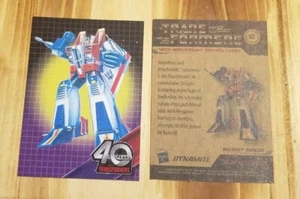 Starscream TRANSFORMERS 40th ANNIVERSARY Card #12 Blaster 2024 DYNAMITE HASBRO  - Picture 1 of 1
