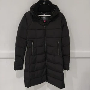 NWoT DEFECT Vince Camuto Women's Long Puffer Jacket Black Size S $180 O174 - Picture 1 of 2