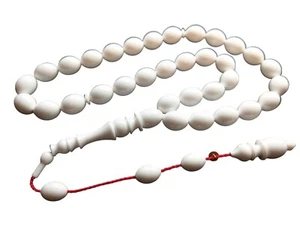 Prayer Beads made from Solid Corian Worktop, Tesbih Muslim Tasbih Subha 328 - Picture 1 of 10