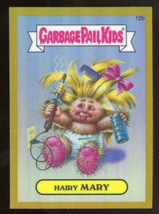 HAIRY MARY 2013 GPK Garbage Pail Kids Chrome GOLD REFRACTOR 12b - ULTRA RARE - Picture 1 of 2
