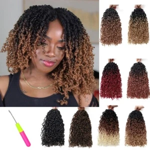 8-14" Yanky Twist Crochet Hair Pretwisted Crochet Braids Hair Extension Full Set - Picture 1 of 20