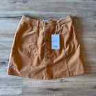 Brown Corduroy Ymi Midi Button Up Skirt Size 9