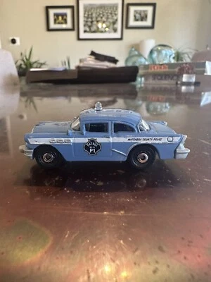 2014 Matchbox #MB76 MBX Heroic Rescue ‘56 Buick Century Police Light Indigo - Image 1 of 4