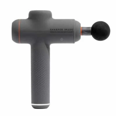 Sharper Image Power Percussion Deep Tissue Massager 1014747 Massage Gun Blk Gray