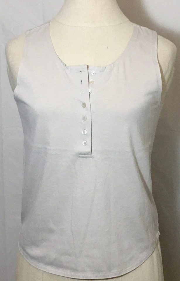 Women’s Erika Petite Beige Casual Tank Cotton Blend Size Petite Small - Image 1 of 4