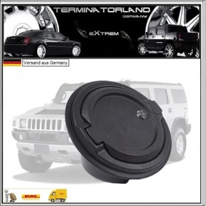 🟢 Korek wlewu paliwa HUMMER H2 w komplecie z uchwytem czarny czarny z 2 kluczami - Zdjęcie 1 z 8