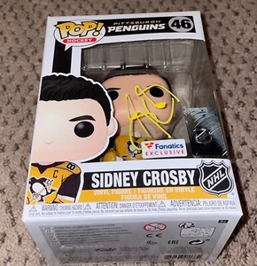 SIDNEY CROSBY SIGNED FUNKO POP JSA AUTOGRAPH PITTSBURGH PENGUINS HOCKEY AUTO KID - Picture 1 of 7