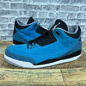 Nike Air Jordan Retro 3 Powder Blue Black White 136064-406 Mens Size 18 New Rare - Picture 1 of 7
