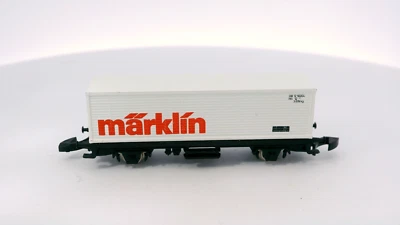 Märklín Mini-Club 8617 DB Märklín Container Car Box Car Rail Train Car Z Marklin - Image 1 of 4