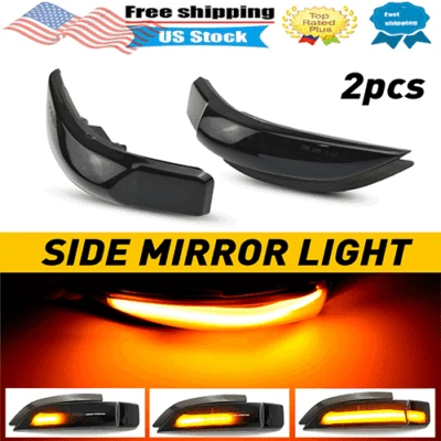 For 2013-2018 Toyota Avalon Vios Yaris LED Dynamic Side Turn Signal Mirror Light - Image 1 of 4
