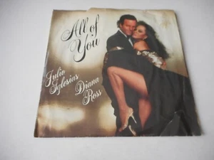 Julio Iglesias & Diana Ross 45 RPM - All Of You - Columbia 38-04507 - 1984 PROMO - Picture 1 of 2