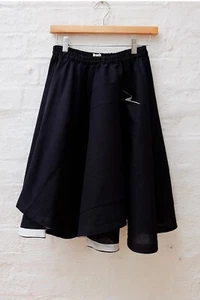 NWT $84 Kin Studio 6 6X Circle Skirt Ink Blue Fair Trade Organic Cotton Full - Picture 1 of 4