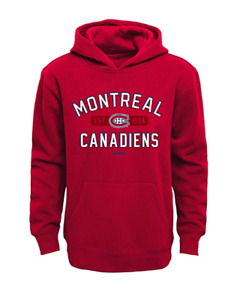 NHL Montreal Canadiens Kids Large (7) Hoodie Red Hockey Gift Warm Sweatshirt