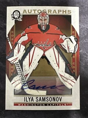 2018-19 O Per Chee Coats To Coast Autographs 184 Ilya Samsonov Capitals - Image 1 of 2