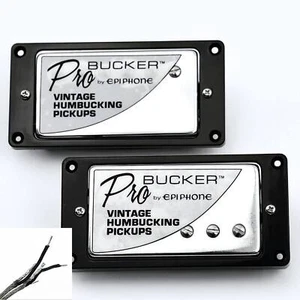 Epiphone Classic Plus Classic ProBucker Humbucker Pickups Braided Wire Fit SG LP - Picture 1 of 3