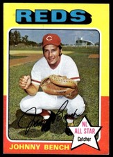1975 Topps Baseball Johnny Bench Cincinnati Reds #260 Set Break EX-MT