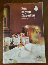 Pattern Book 671 Fun At Your Fingertips Artex embroidery paint CATALOG 1967