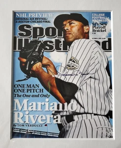MARIANO RIVERA AUTOGRAPHED PRINT HOF MUSEUM QUALITY TTM with envelope & magazine - Picture 1 of 4