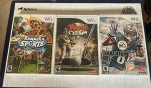 Nintendo Wii NEW Sealed Lot of 3 Games Summer Sports, Madden 08, King of Clubs - Picture 1 of 11