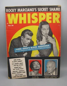 Vtg 1956 Whisper Magazine James Dean & Vampira Maila Nurmi Rare Photos Original! - Bild 1 von 17