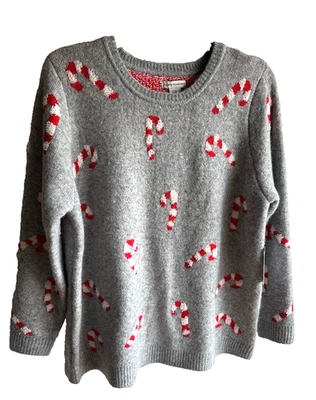 Nuevo con etiquetas Suéter Cupcakes y Cachemira Bastón de Caramelo Motivo Vacacional Talla Grande 2X Foto 1 de 4