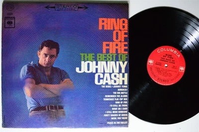 JOHNNY CASH Ring Of Fire The Best Of Johnny Cash COLUMBIA LP VG++ 1st press - Image 1 of 3