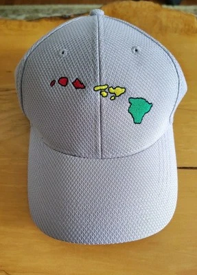 Hawaii Islands Dad Hat Gray Grey Fahrenheit Fashion Headwear VG - Image 1 of 2