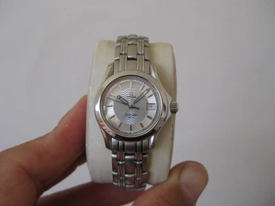 Omega Ladies 120M Seamaster Silver Wave Diving Dive Watch 28mm Serviced - Image 1 of 4